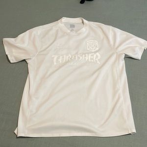 Large White Thrasher x Huf Soccer Jersey
